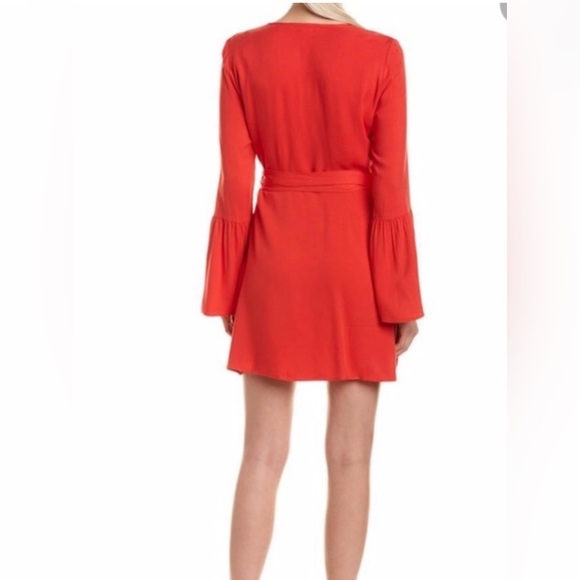 BCBGeneration Vibrant Red Long Sleeve Dress - Picture 4 of 13